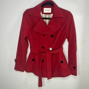 Max Mara red coat